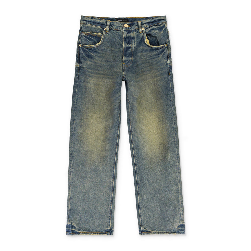 Indigo P018 Vintage Dirty Indigo Wide-Leg Jeans