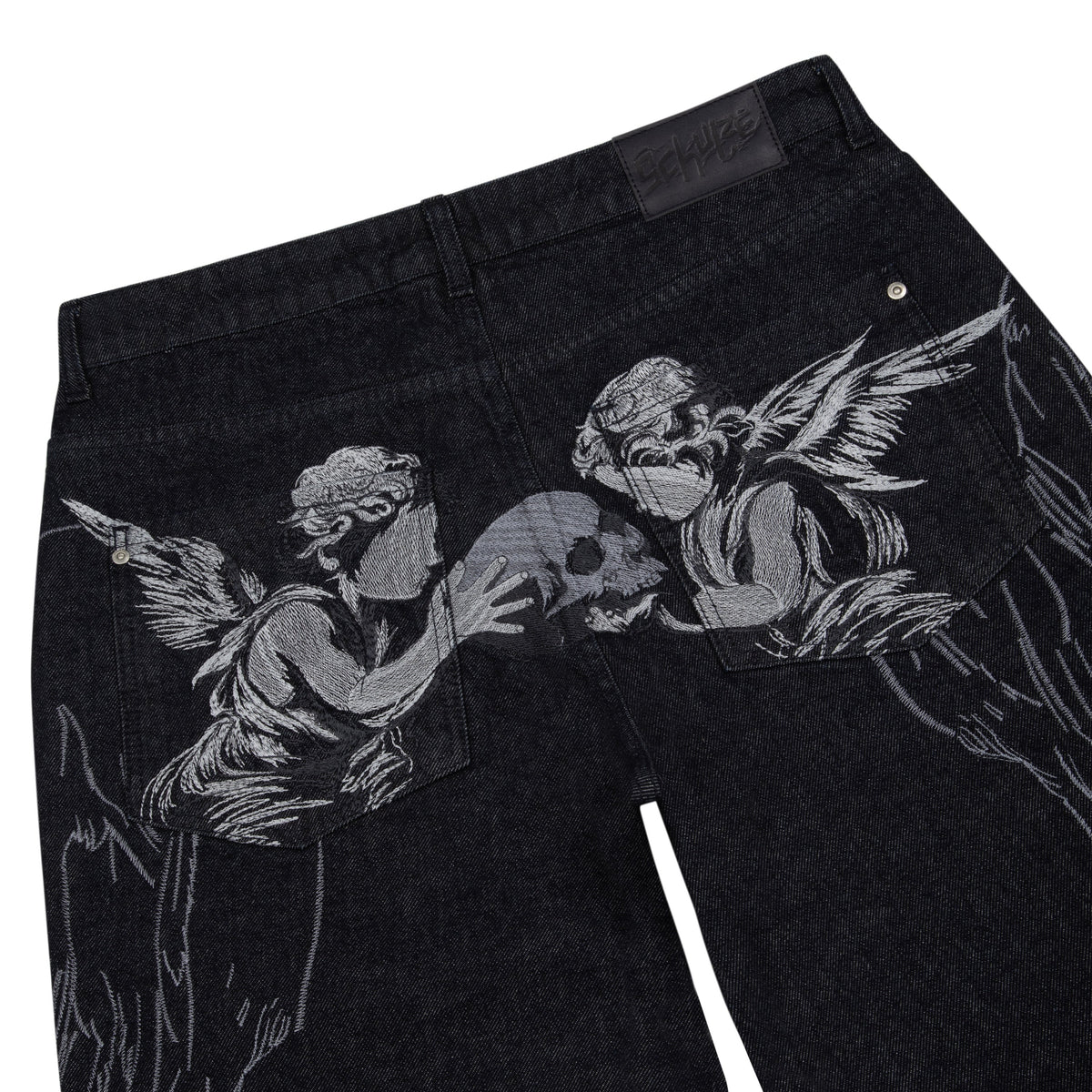 "hellboy" indigo raw bootcut Denim