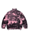 Supreme graphic fleece jacket