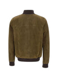 VOLFAGLI San Severo Buccio suede bomber jacket