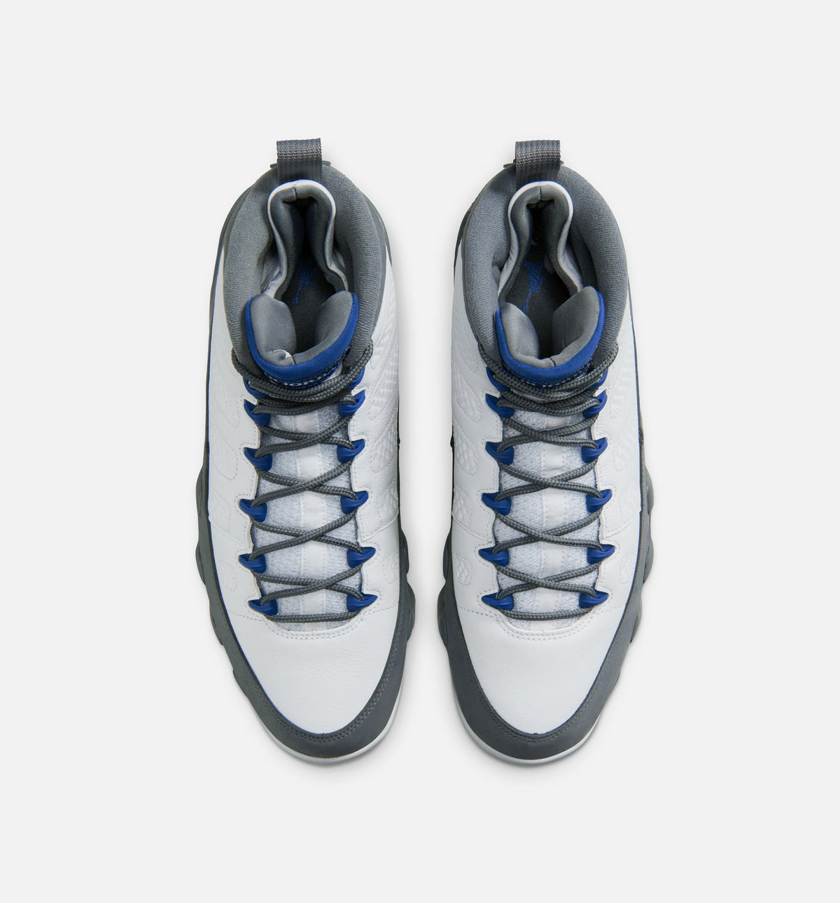 Air Jordan 9 Retro Flint Grey and French Blue Men's Lifestyle Shoe – White / French Blue / Flint Grey