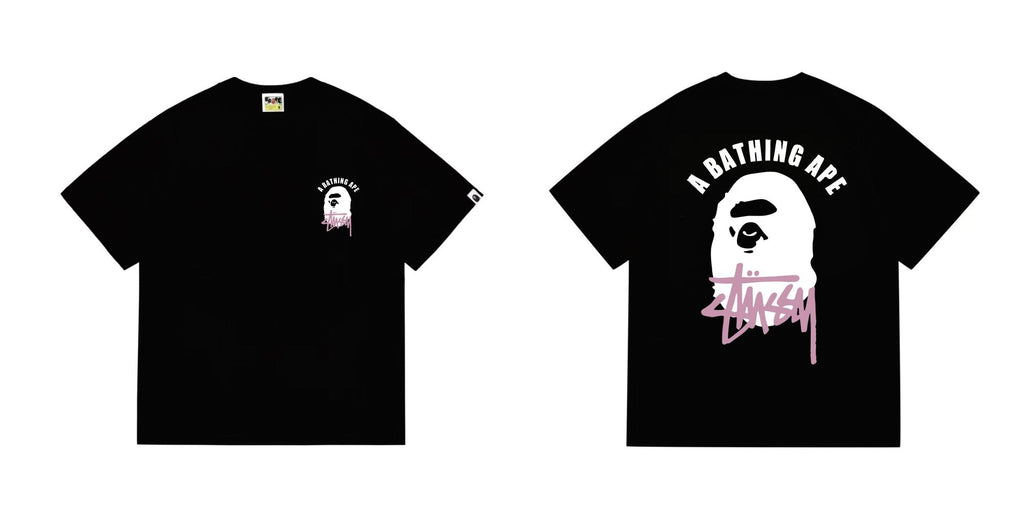 BAPE White Ape Back Graphic T-Shirt
