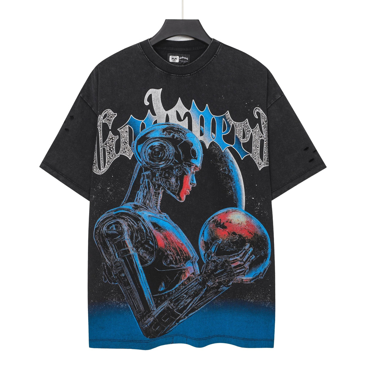 Godspeed Blue/Red Graphic Short-Sleeve T-Shirt