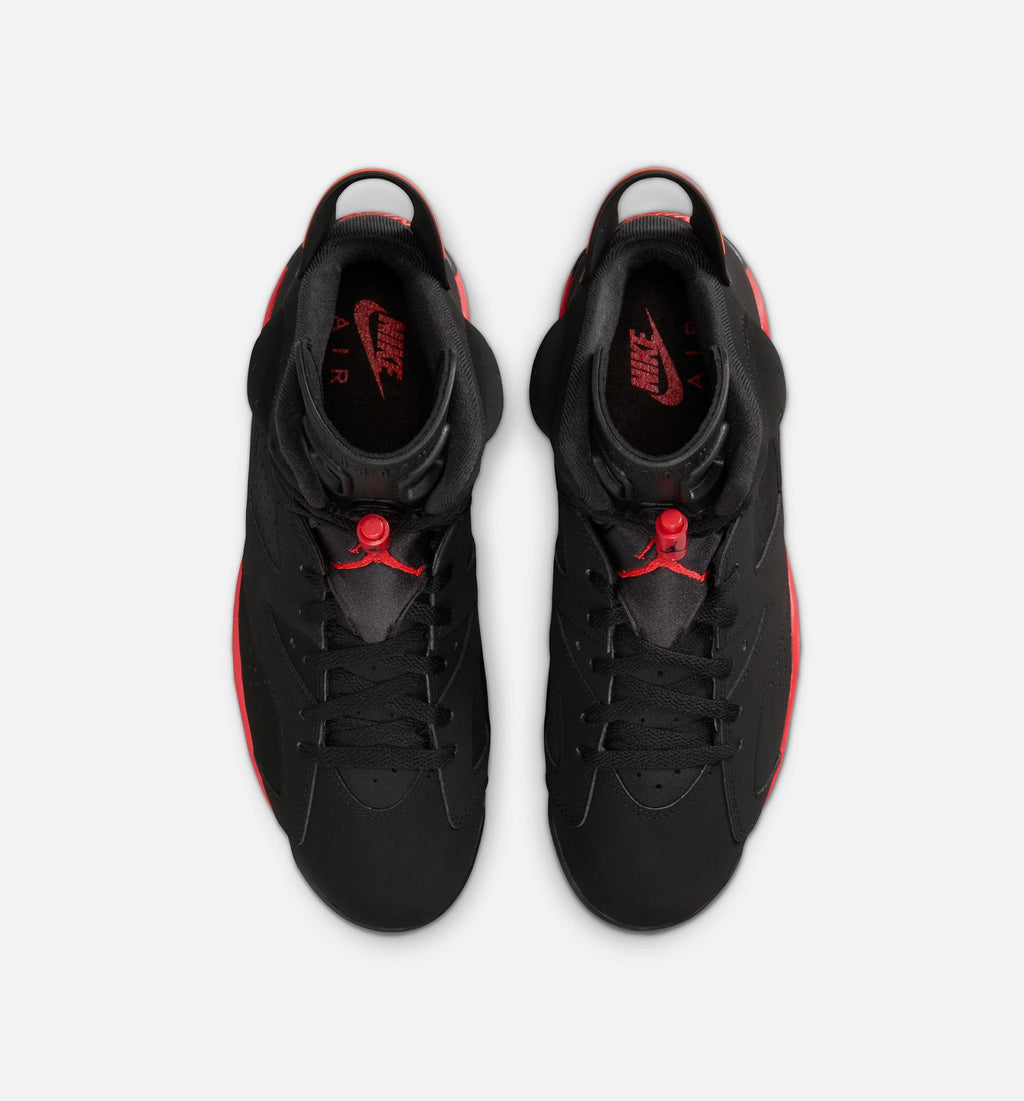 Air Jordan 6 Retro Infrared Salesman Men's Lifestyle Shoes - Black/Light Crimson