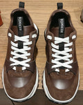 Hermes Brown Low-Top Sneakers