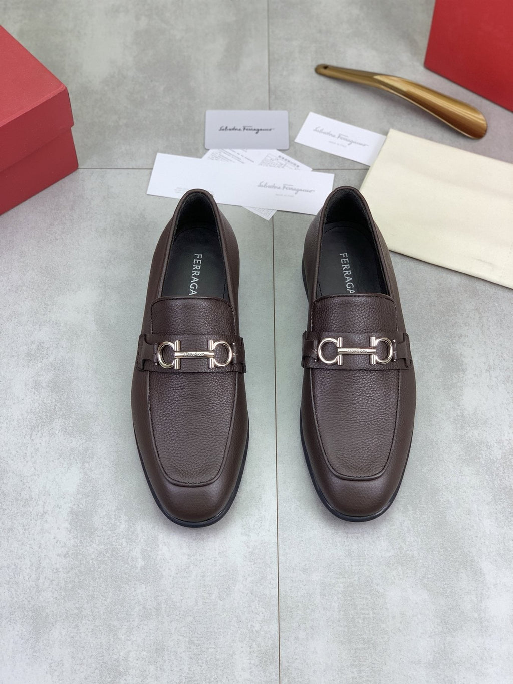 Salvatore Ferragamo Men's Textured Bit Loafers
