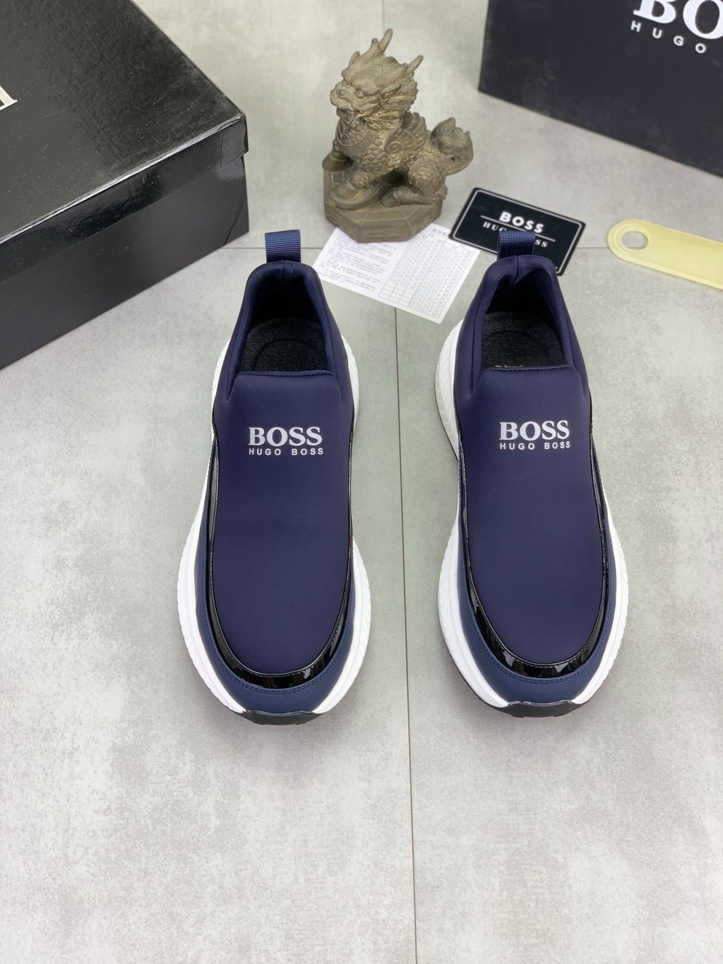 BOSS Low-Top Slip-On Sneakers